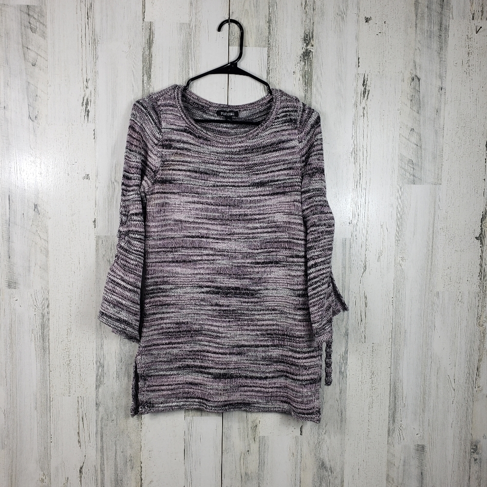 Roz and Ali knit sweater with sparkles women's size small